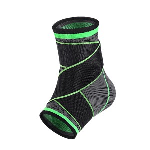 Fast delivery Basketball Ankle Support - Elastic Green Ankle Support Sleeve-Strap Design – Senyu
