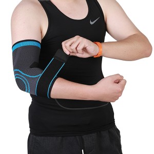 Professional Design Elbow Bursitis Brace - Nylon Knitted Elbow Brace Sleeve With Strap – Senyu