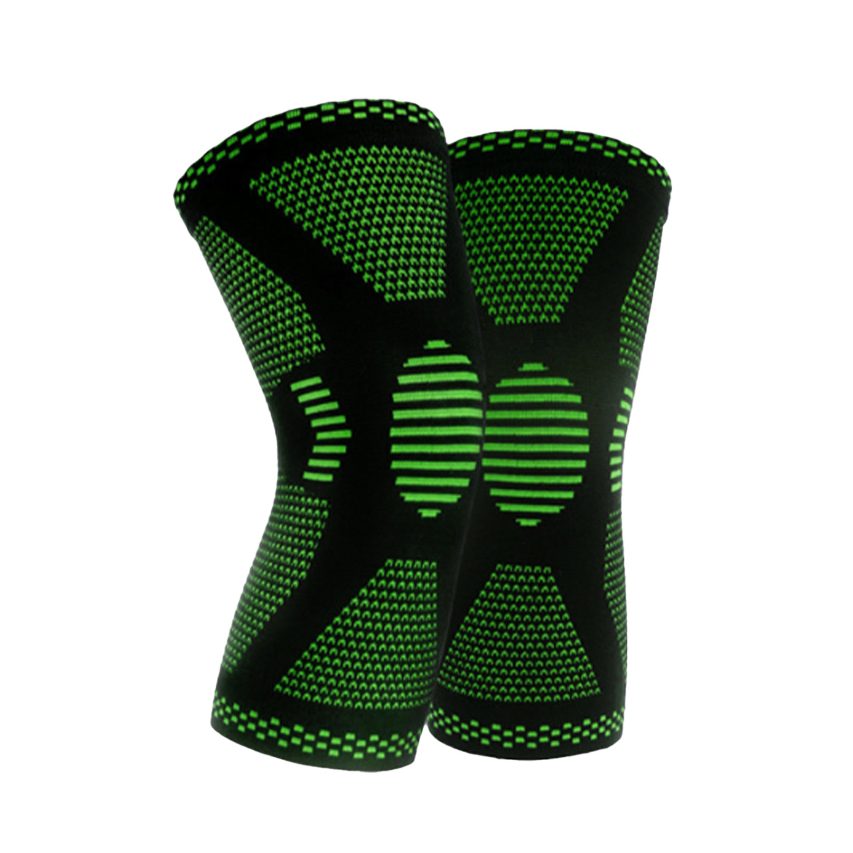 Sport Adjustable Nylon Knitted Knee Brace Sleeve