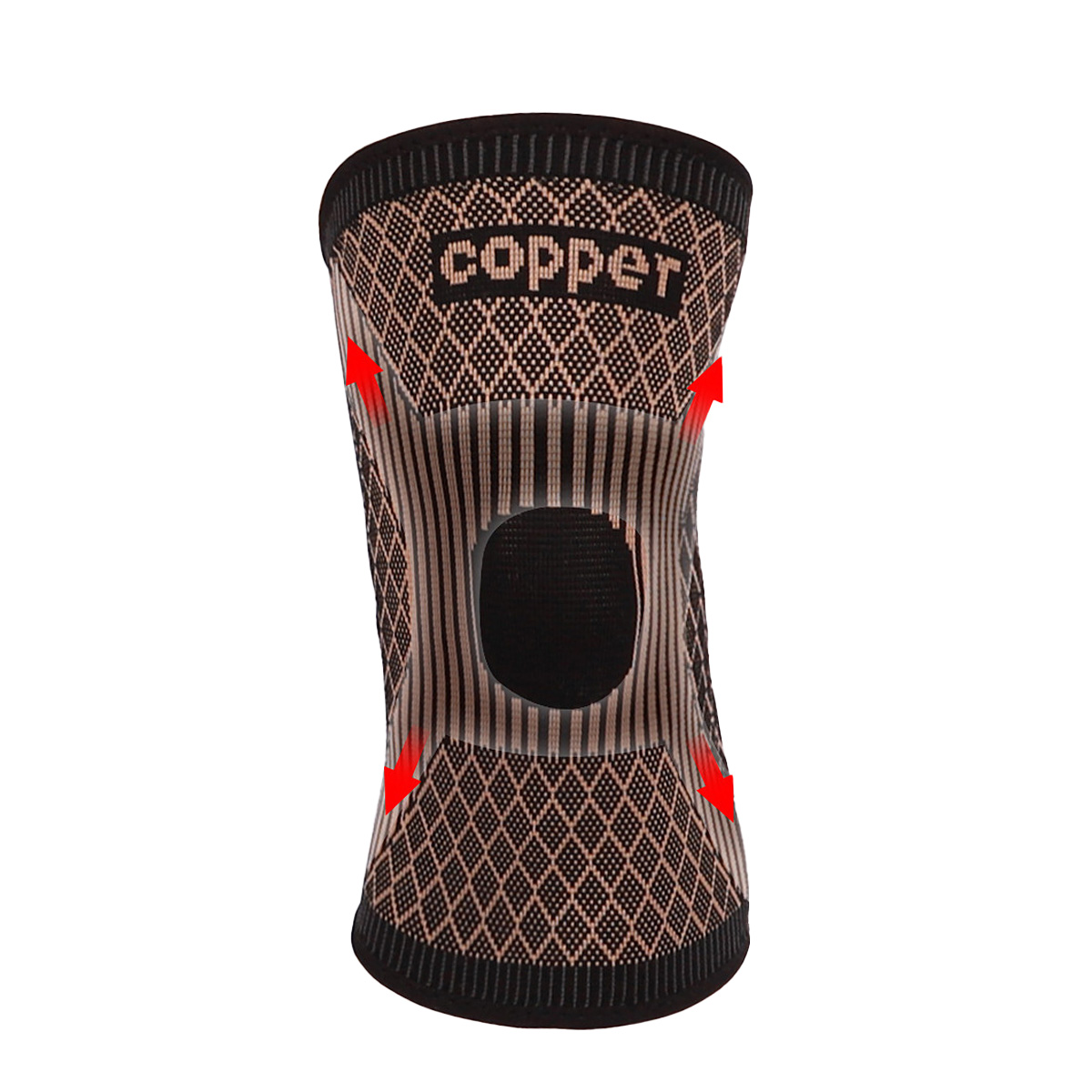 Copper Nylon Fabric Anti-slip Knee Support Sleeve