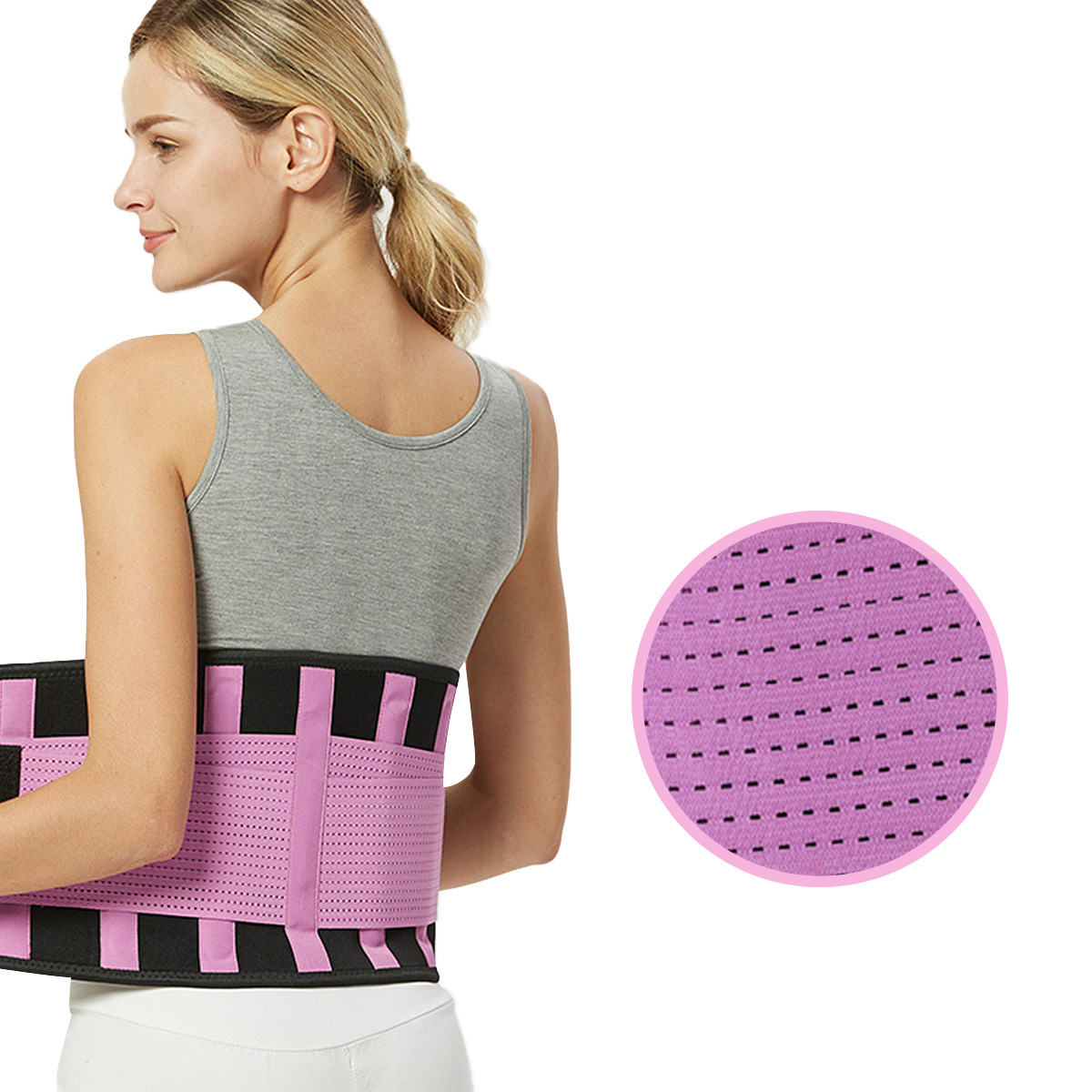 Neoprene Lumbar Belt Adjustable Waist Trainer Shaper