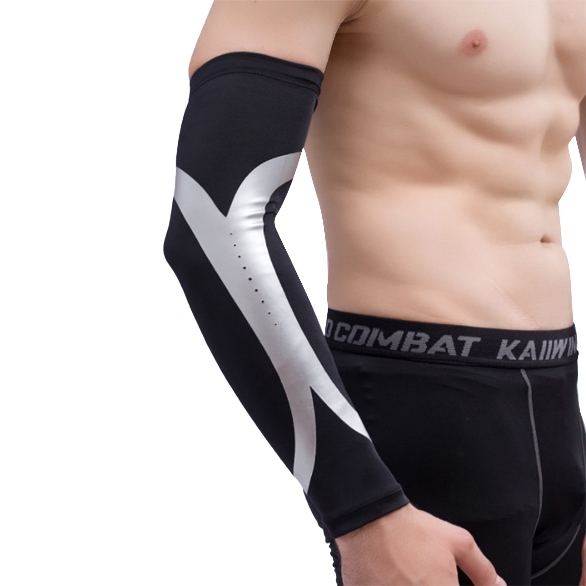 Compression Long Polyester Sport Elbow Support