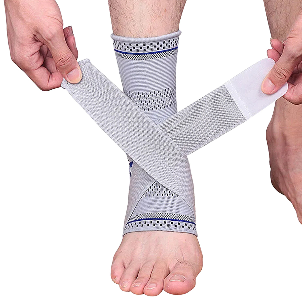 Sports Nylon Ankle Support Brace-Strap Style