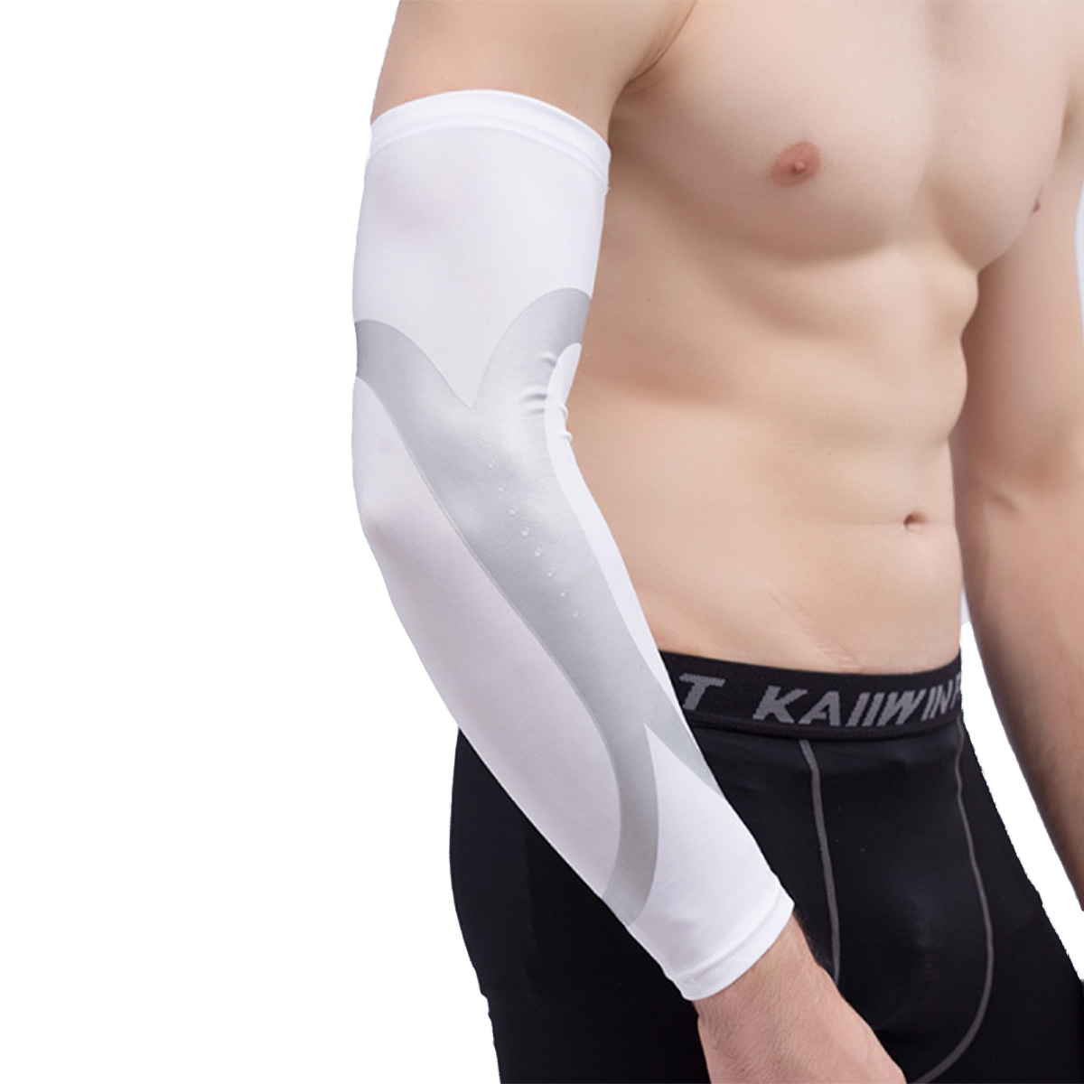 Compression Long Polyester Sport Elbow Support