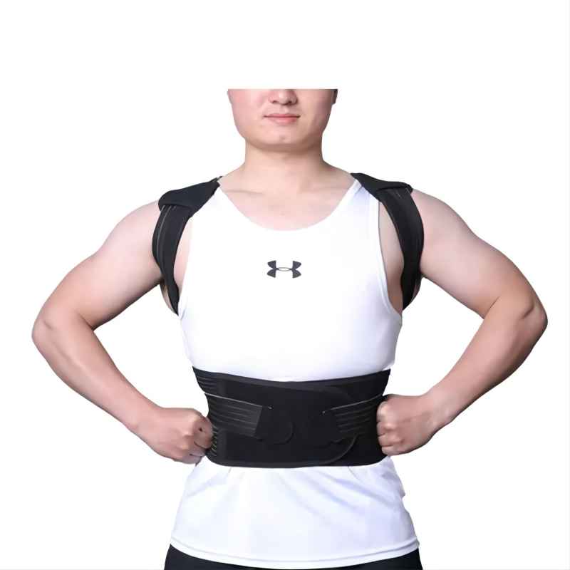 Back Support Nylon Amazon Best Sale Adjustable Back Support Relieve Back Pain And Hunchback